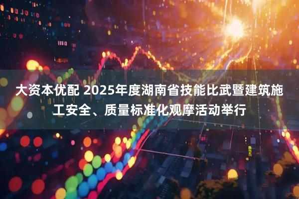 大资本优配 2025年度湖南省技能比武暨建筑施工安全、质量标准化观摩活动举行