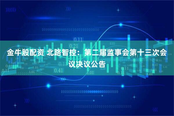 金牛股配资 北路智控：第二届监事会第十三次会议决议公告