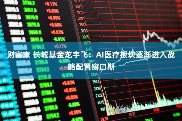 财富家 长城基金龙宇飞：AI医疗板块逐渐进入战略配置窗口期